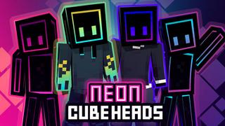 Thumbnail of the Minecraft Bedrock Marketplace product Neon Cube Heads created by Ninja Squirrel Gaming.