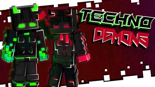 Thumbnail of the Minecraft Bedrock Marketplace product Techno Demons created by Ninja Squirrel Gaming.