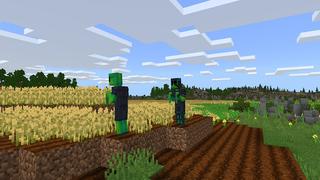 Screenshot of the Minecraft Bedrock Marketplace product Alien Farms created by Nitric Concepts.