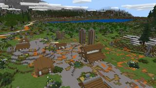 Screenshot of the Minecraft Bedrock Marketplace product Alien Farms created by Nitric Concepts.