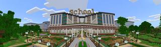 Panorama of the Minecraft Bedrock Marketplace product Animal High School created by Nitric Concepts.