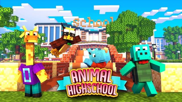 Thumbnail of the Minecraft Bedrock Marketplace product Escola Secundária Animal created by Nitric Concepts.