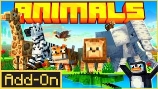 Thumbnail of the Minecraft Bedrock Marketplace product ANIMALS Add-On created by Nitric Concepts.