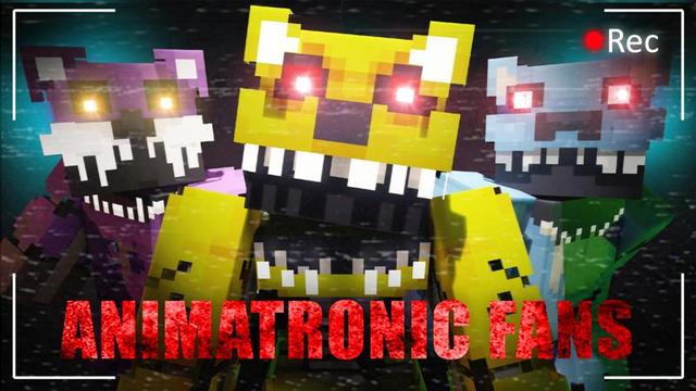 Thumbnail of the Minecraft Bedrock Marketplace product Animatronic Fans created by Nitric Concepts.