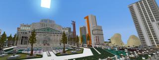Panorama of the Minecraft Bedrock Marketplace product Bank Robber Roleplay created by Nitric Concepts.