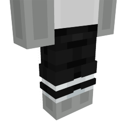 Thumbnail of the Minecraft Bedrock Marketplace product Black Tracksuit Bottoms created by Nitric Concepts.