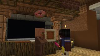 Screenshot of the Minecraft Bedrock Marketplace product Burger Shop: Role-play! created by Nitric Concepts.
