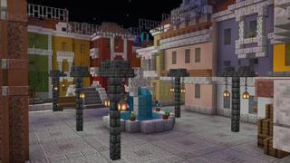 Screenshot of the Minecraft Bedrock Marketplace product Canal Town created by Nitric Concepts.