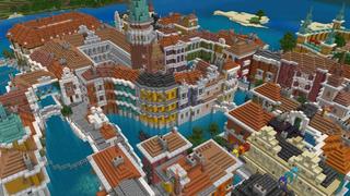 Screenshot of the Minecraft Bedrock Marketplace product Canal Town created by Nitric Concepts.