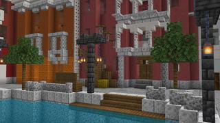 Screenshot of the Minecraft Bedrock Marketplace product Canal Town created by Nitric Concepts.