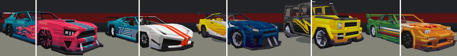 Panorama of the Minecraft Bedrock Marketplace product CARS Add-On created by Nitric Concepts.