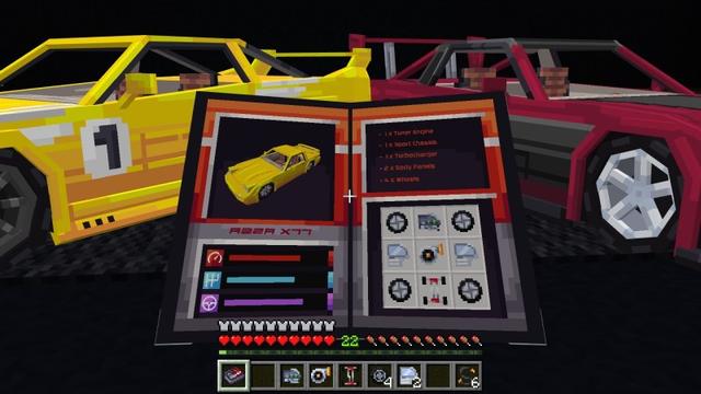 Screenshot of the Minecraft Bedrock Marketplace product CARS Add-On created by Nitric Concepts.