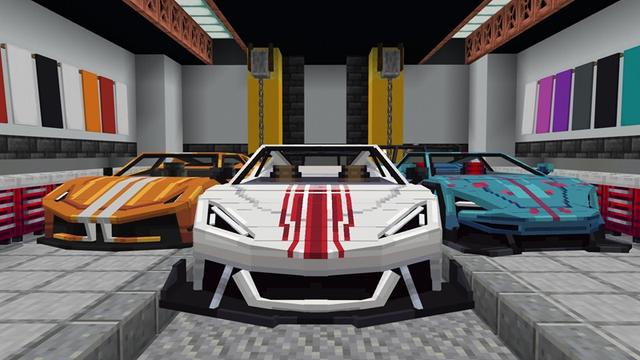 Screenshot of the Minecraft Bedrock Marketplace product CARS Add-On created by Nitric Concepts.