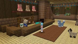 Screenshot of the Minecraft Bedrock Marketplace product Cat Cafe created by Nitric Concepts.