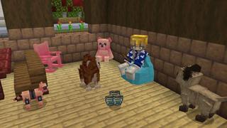 Screenshot of the Minecraft Bedrock Marketplace product Cat Cafe created by Nitric Concepts.