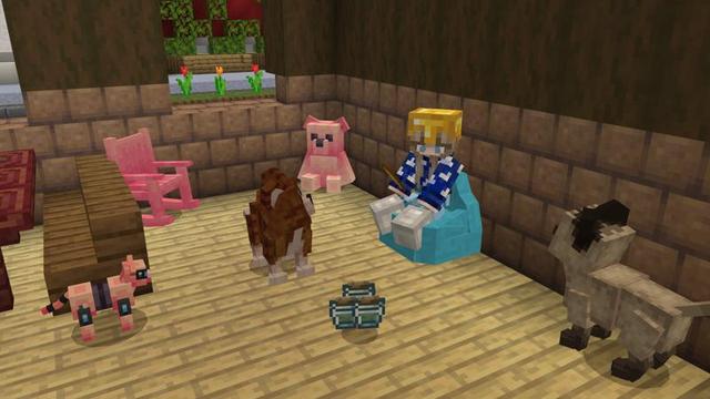 Screenshot of the Minecraft Bedrock Marketplace product Cat Cafe created by Nitric Concepts.