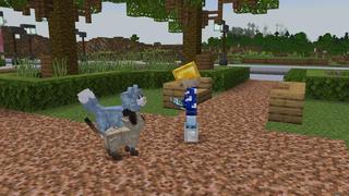 Screenshot of the Minecraft Bedrock Marketplace product Cat Cafe created by Nitric Concepts.