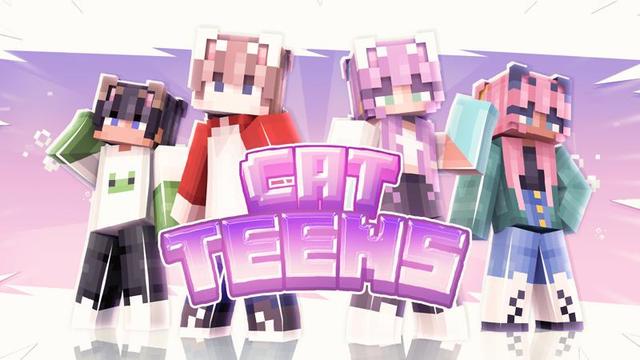 Thumbnail of the Minecraft Bedrock Marketplace product Cat Teens created by Nitric Concepts.