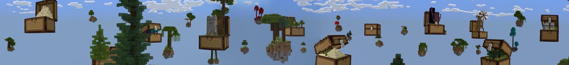 Panorama of the Minecraft Bedrock Marketplace product Chest Skyblock created by Nitric Concepts.
