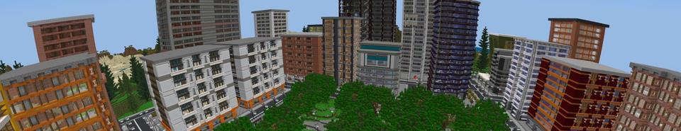 Panorama of the Minecraft Bedrock Marketplace product City Cars created by Nitric Concepts.