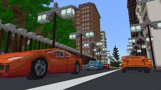 Screenshot of the Minecraft Bedrock Marketplace product City Cars created by Nitric Concepts.