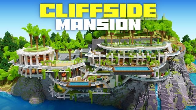Thumbnail of the Minecraft Bedrock Marketplace product Cliffside Mansion created by Nitric Concepts.