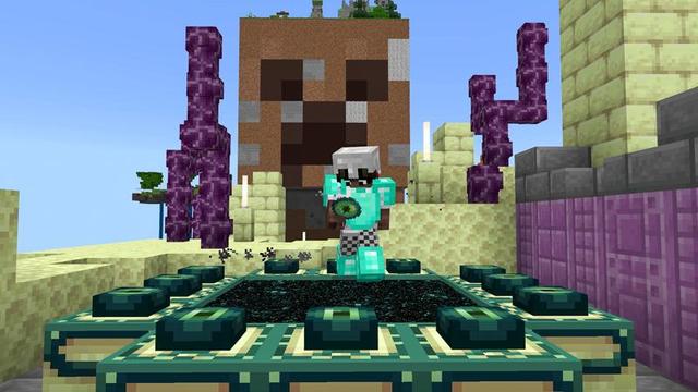 Screenshot of the Minecraft Bedrock Marketplace product Creeper Skyblock created by Nitric Concepts.