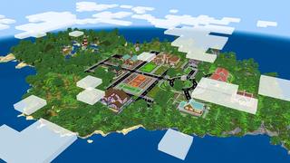 Screenshot of the Minecraft Bedrock Marketplace product Cute Family Suburbs created by Nitric Concepts.