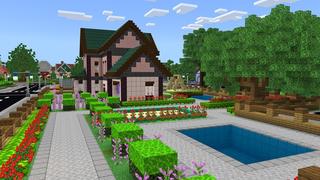 Screenshot of the Minecraft Bedrock Marketplace product Cute Family Suburbs created by Nitric Concepts.