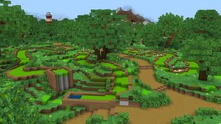 Screenshot of the Minecraft Bedrock Marketplace product Cute Family Suburbs created by Nitric Concepts.