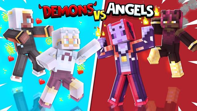 Thumbnail of the Minecraft Bedrock Marketplace product Demons VS Angels created by Nitric Concepts.