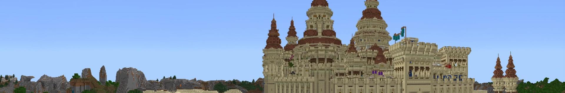 Panorama of the Minecraft Bedrock Marketplace product Desert City created by Nitric Concepts.