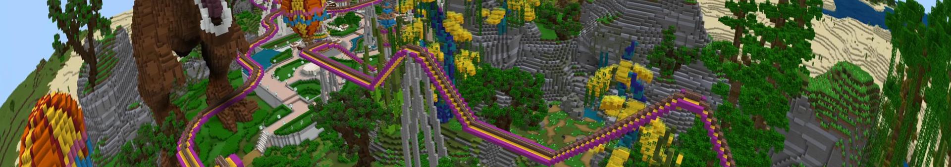 Panorama of the Minecraft Bedrock Marketplace product Dinosaurs+ created by Nitric Concepts.
