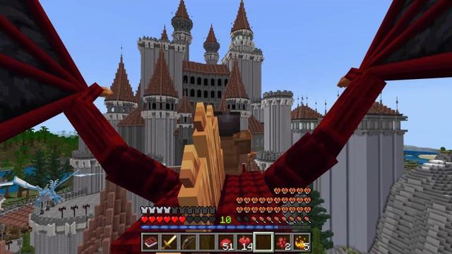 Screenshot of the Minecraft Bedrock Marketplace product DRAGONS created by Nitric Concepts.