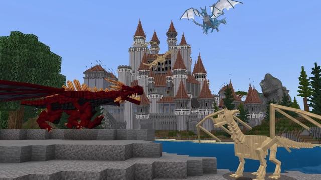 Screenshot of the Minecraft Bedrock Marketplace product DRAGONS created by Nitric Concepts.