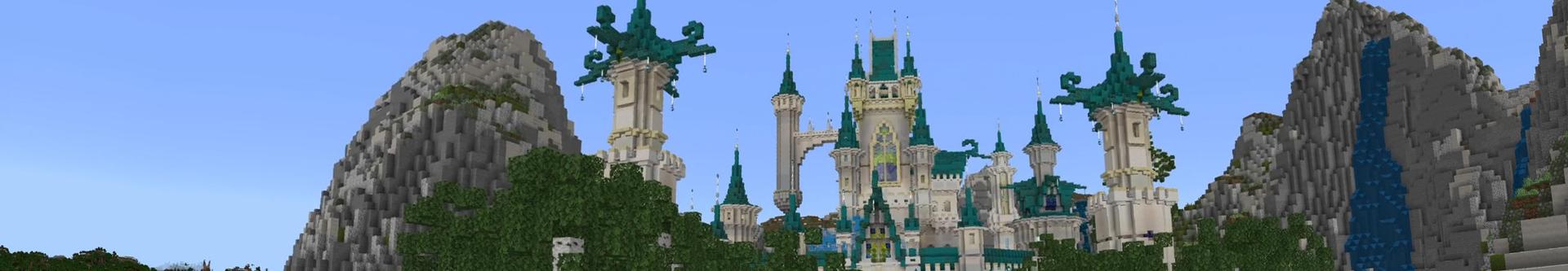 Panorama of the Minecraft Bedrock Marketplace product Elven Kingdom created by Nitric Concepts.