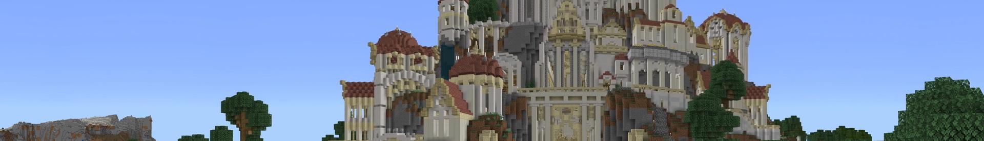 Panorama of the Minecraft Bedrock Marketplace product Elven Palace created by Nitric Concepts.