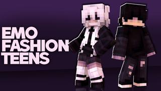 Thumbnail of the Minecraft Bedrock Marketplace product Emo Fashion Teens created by Nitric Concepts.