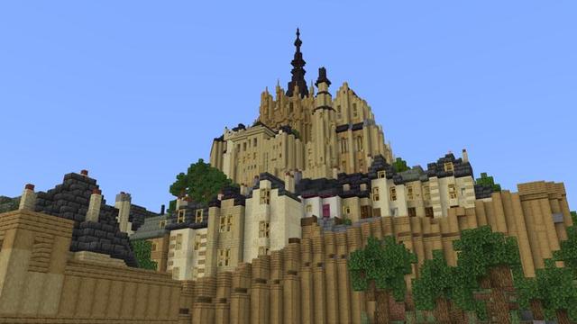 Screenshot of the Minecraft Bedrock Marketplace product Explore Le Mont Saint Michel created by Nitric Concepts.