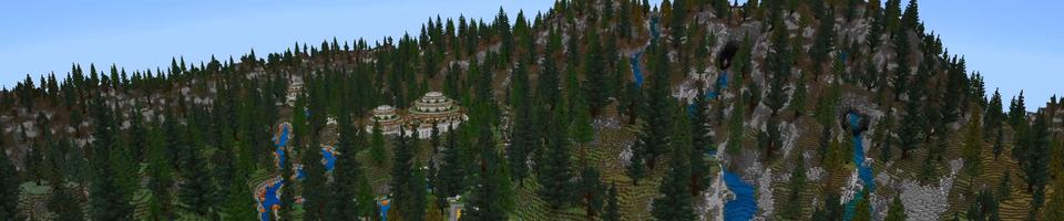 Panorama of the Minecraft Bedrock Marketplace product Extreme Rafting created by Nitric Concepts.