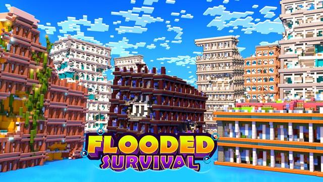 Thumbnail of the Minecraft Bedrock Marketplace product Flooded Survival created by Nitric Concepts.