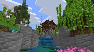 Screenshot of the Minecraft Bedrock Marketplace product Flower Village created by Nitric Concepts.