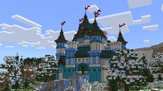 Screenshot of the Minecraft Bedrock Marketplace product Frozen Ice Castle created by Nitric Concepts.