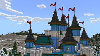 Screenshot of the Minecraft Bedrock Marketplace product Frozen Ice Castle created by Nitric Concepts.