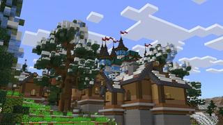 Screenshot of the Minecraft Bedrock Marketplace product Frozen Ice Castle created by Nitric Concepts.