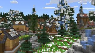 Screenshot of the Minecraft Bedrock Marketplace product Frozen Ice Castle created by Nitric Concepts.