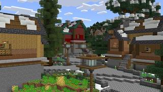 Screenshot of the Minecraft Bedrock Marketplace product Frozen Ice Castle created by Nitric Concepts.