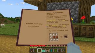 Screenshot of the Minecraft Bedrock Marketplace product FURNITURE CRAFTABLE Add-On created by Nitric Concepts.