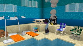 Screenshot of the Minecraft Bedrock Marketplace product FURNITURE CRAFTABLE Add-On created by Nitric Concepts.