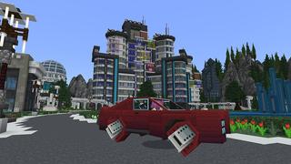 Screenshot of the Minecraft Bedrock Marketplace product Future City created by Nitric Concepts.